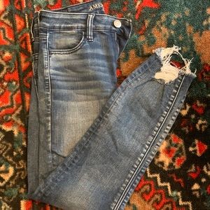 American Eagle High Rise Jegging Jeans Crop